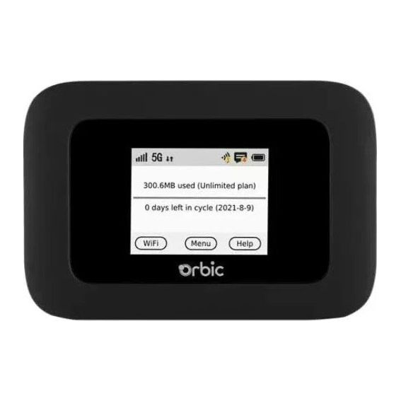 Verizon orbic speed R500L5 uw mobile hotspot dual band modem