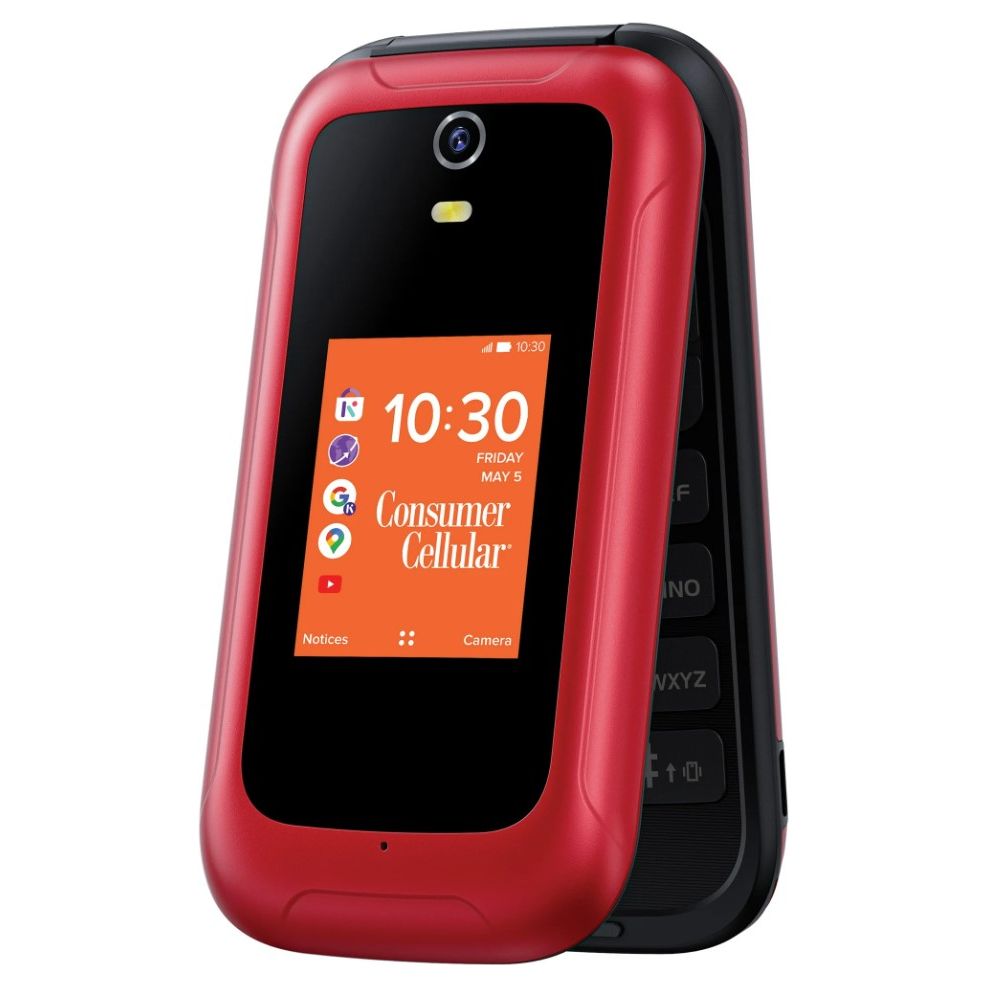 Consumer Cellular Iris, 8GB, Red - Flip Phone - Imagem 2