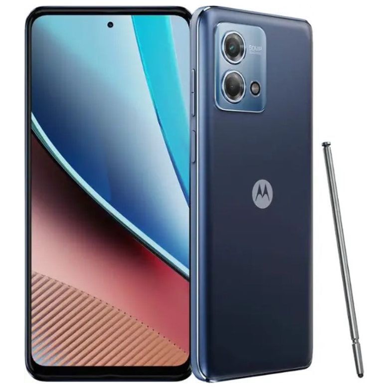 Motorola Moto G Stylus | 2023 | Unlocked | Made for US 4/64GB | 50 MP Camera | Midnight Blue, 162.89 x 74.08 x 9.19mm - Imagem 2