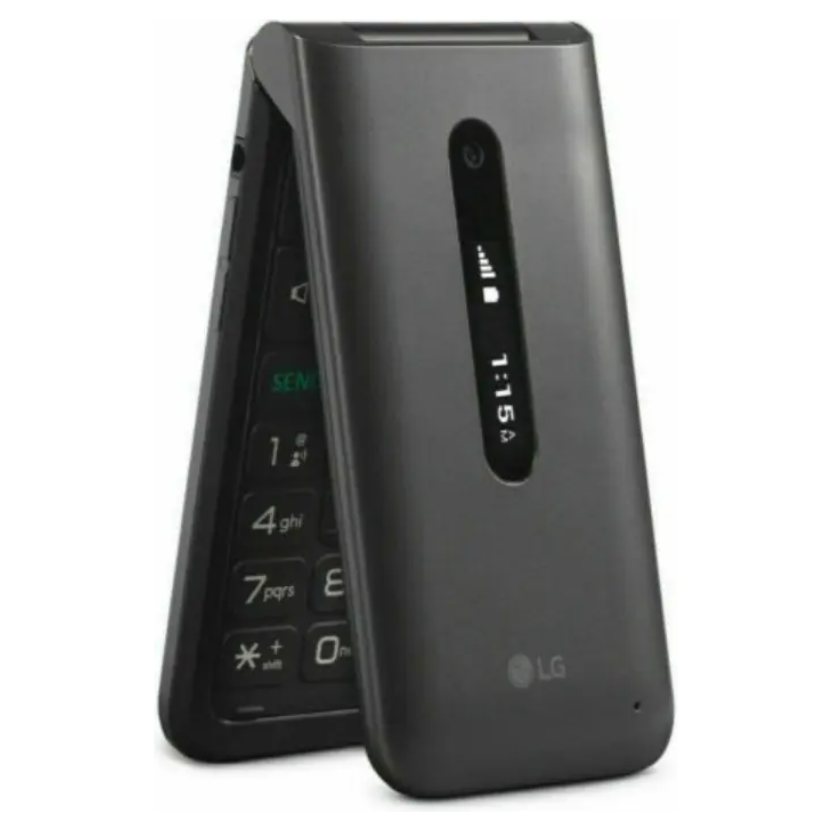 New LG Classic Flip Wine 2 8GB UNLOCKED LTE Flip Phone LM-Y1 - Imagem 2