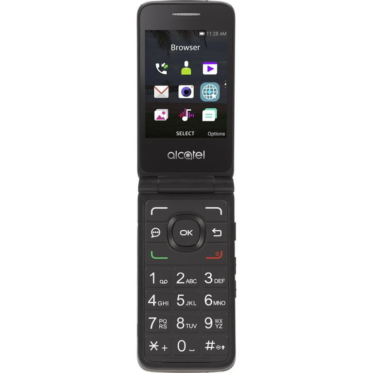 Total Wireless Alcatel MyFlip Prepaid Phone Black - Imagem 3