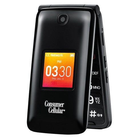 Total Wireless Alcatel MyFlip Prepaid Phone Black