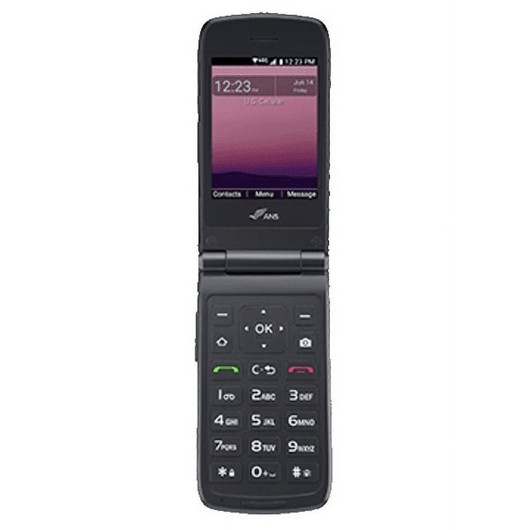 ANS f30 8GB Flip Phone US Cellular Prepaid Black - Imagem 4