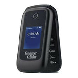 Consumer Cellular Postpaid Link Flip Phone (512MB) - Black - Imagem 4