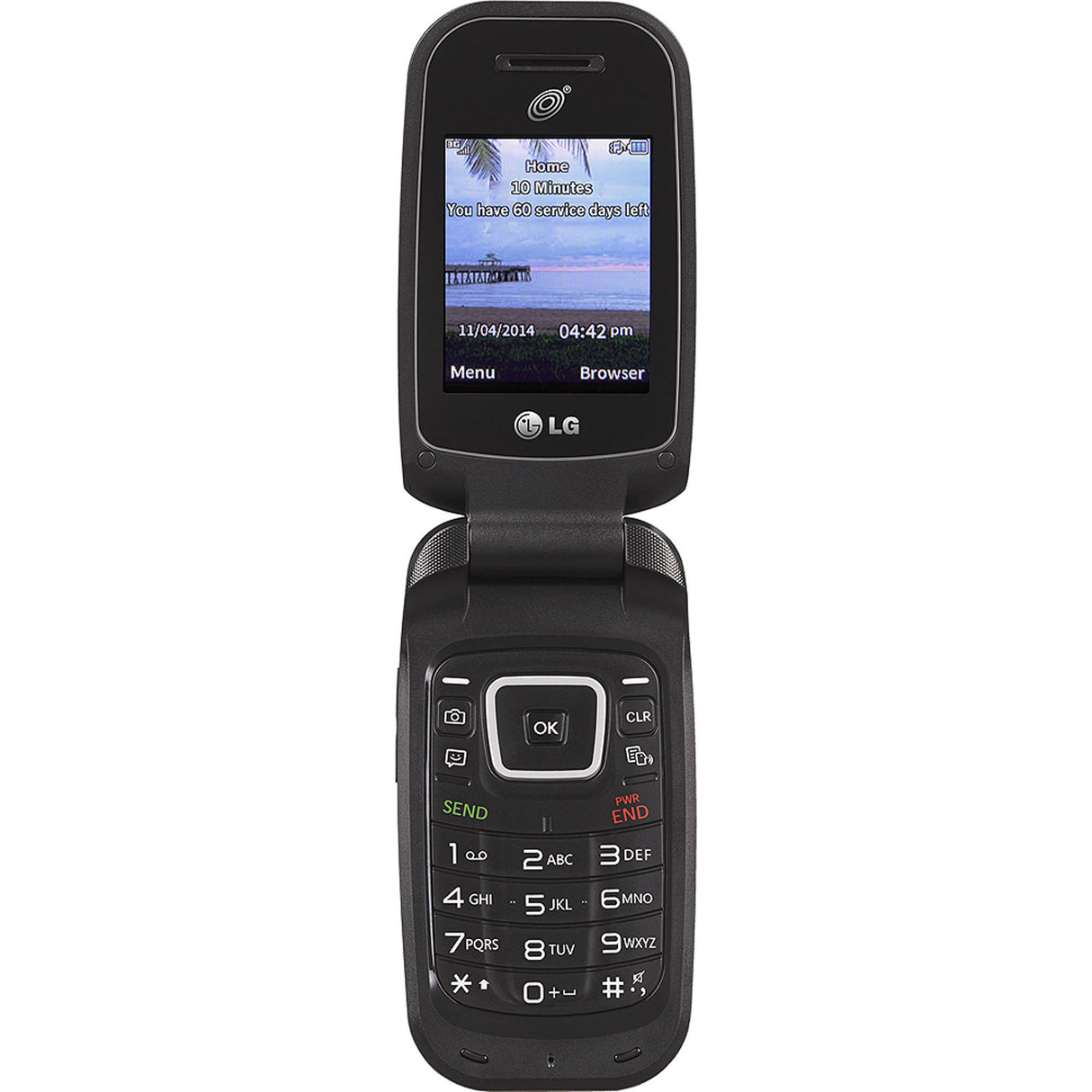 LG 441G Cellular Phone - 256 MB - Black - TracFone - GSM - Imagem 2