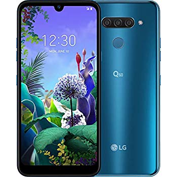 Unlocked New LG Q60 Dual SIM 64GB 3GB Ram 4G LTE Smartphone Blue - Imagem 2