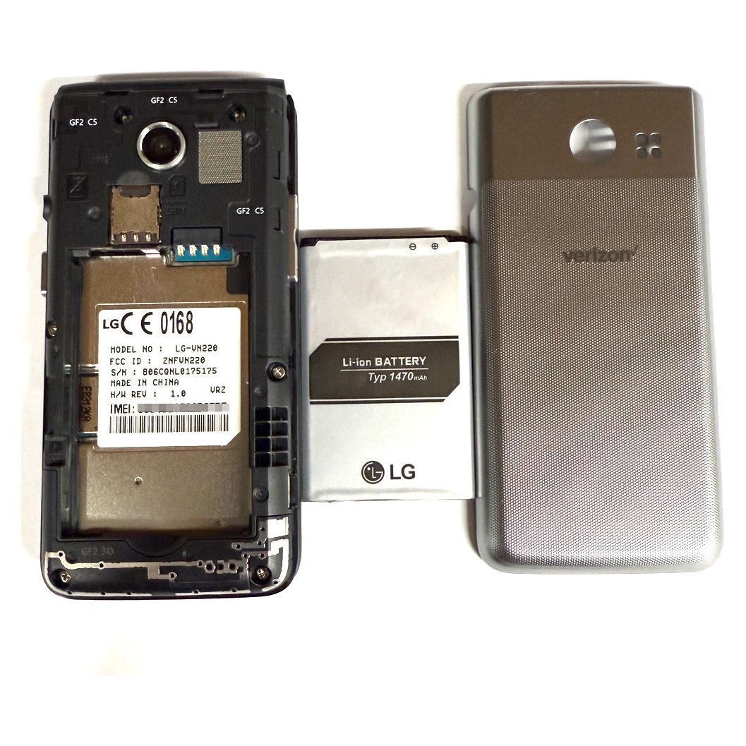 LG - Exalt 4G LTE VN220 with 8GB Memory Cell Phone - Silver (Verizon) BRAND NEW - Imagem 4