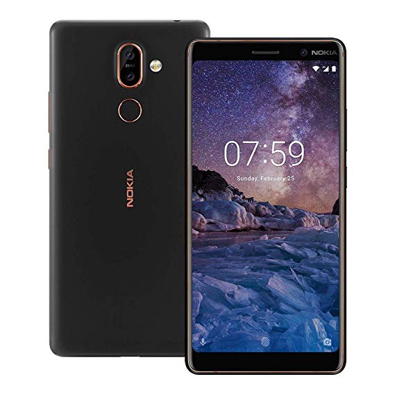 Nokia 7 Plus TA1046 DS 64GB/4GB Unlocked Smartphone Black - Imagem 2