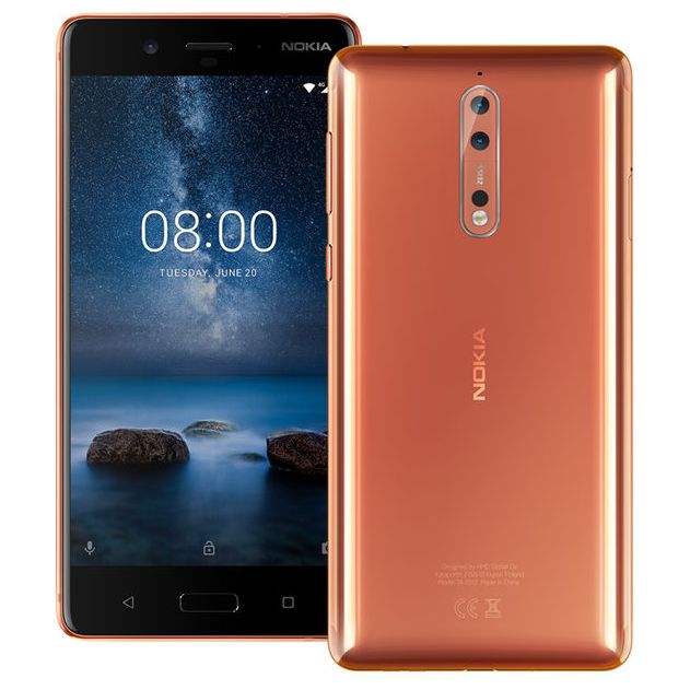 Nokia 8 TA-1052 64GB 4GB Ram Dual Copper Unlocked GSM