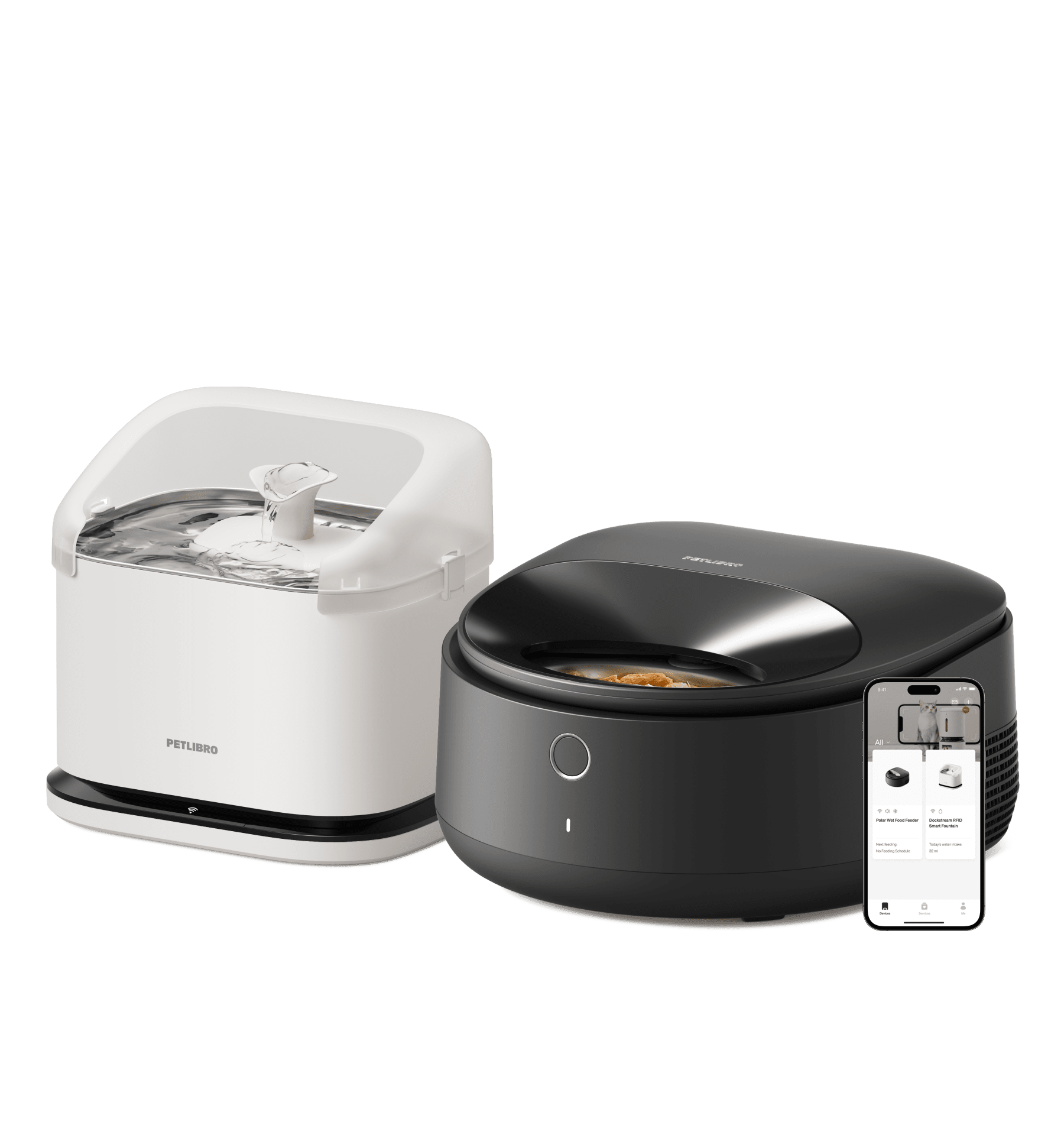 Polar Wet Food Feeder & RFID Smart Fountain Bundle - Imagem 9