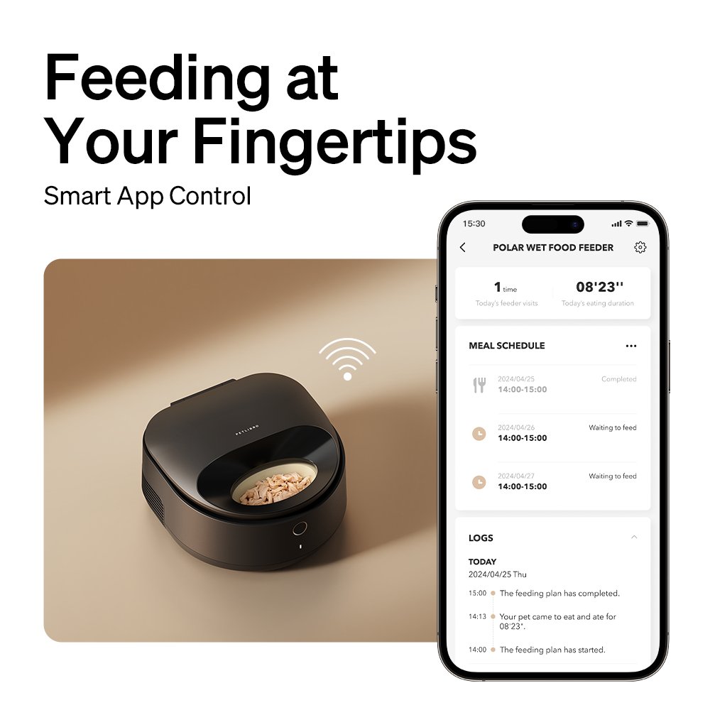 Polar Wet Food Feeder & RFID Smart Fountain Bundle - Imagem 4