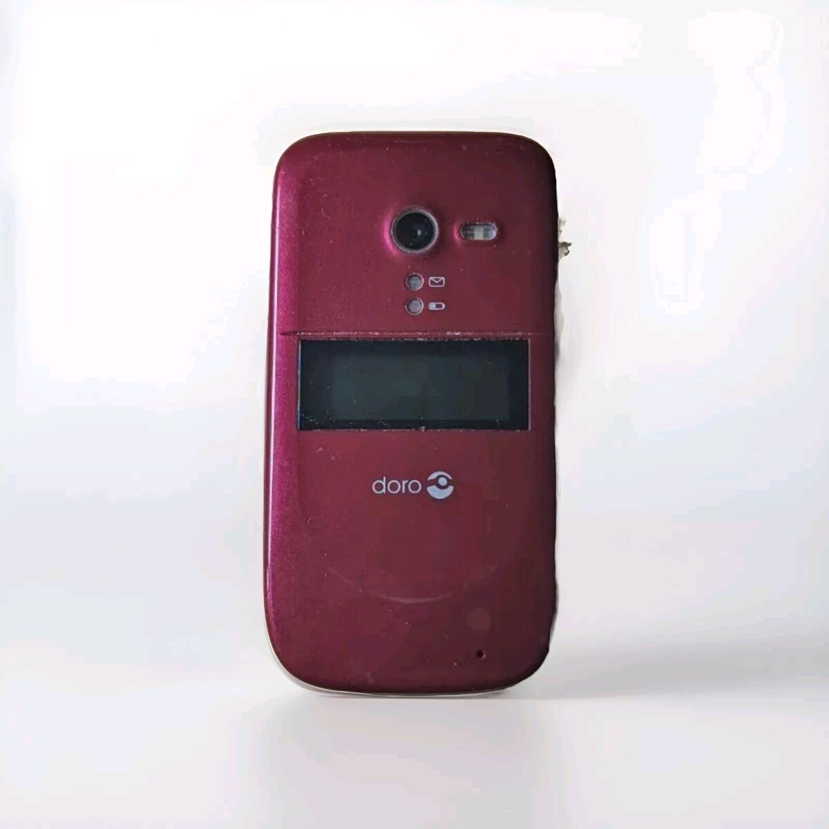 Consumer Cellular Doro 626 Flip Phone Burgandy Unlocked GSM - Imagem 3