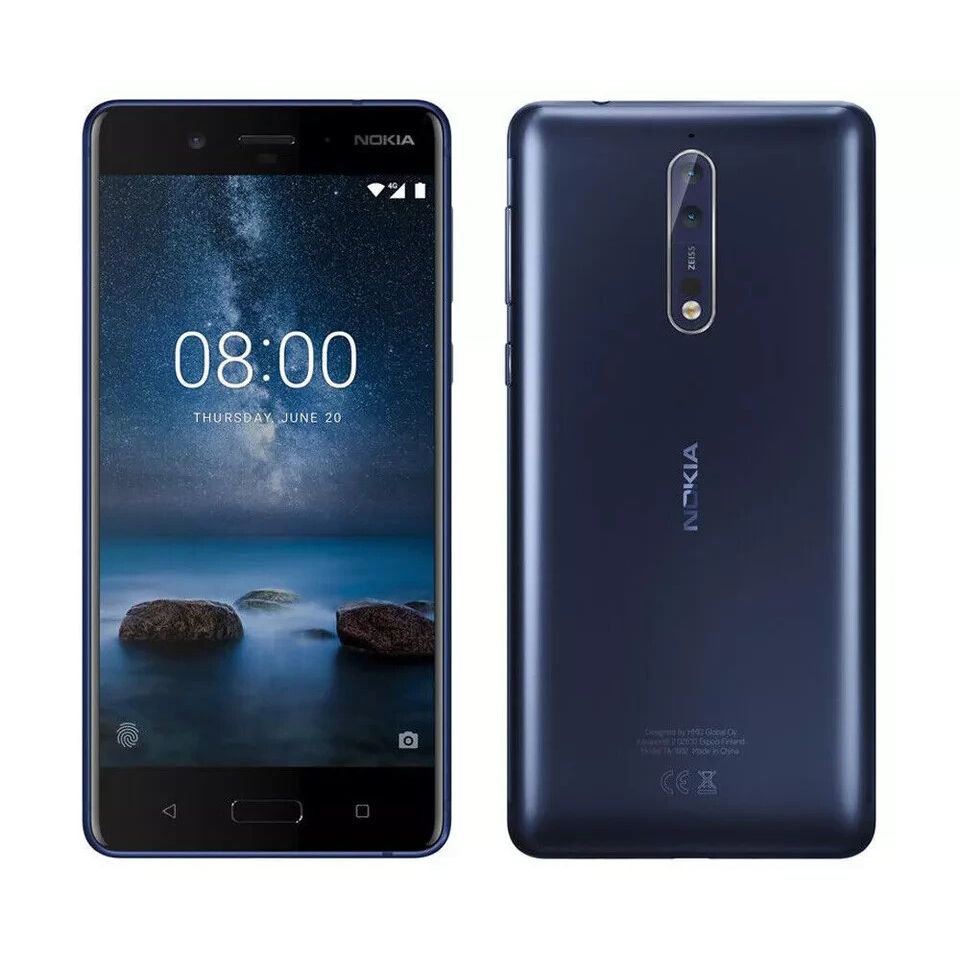 Nokia 8 TA-1004 64GB/4GB Dual SIM Polished Blue - Factory Unlocked - Imagem 3