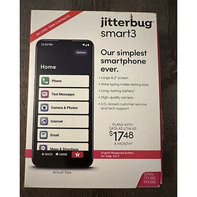 Lively - Jitterbug Smart3 Smartphone for Seniors - Black - Imagem 3
