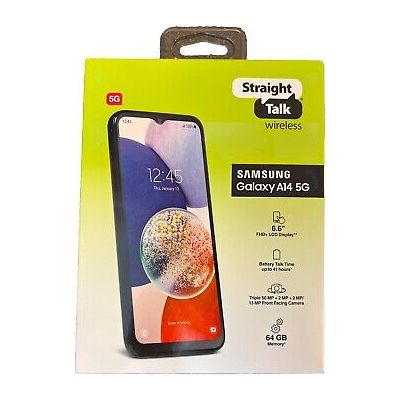 Straight Talk Samsung Galaxy A14 5G 64gb Black - Prepaid Smart phone - Imagem 3