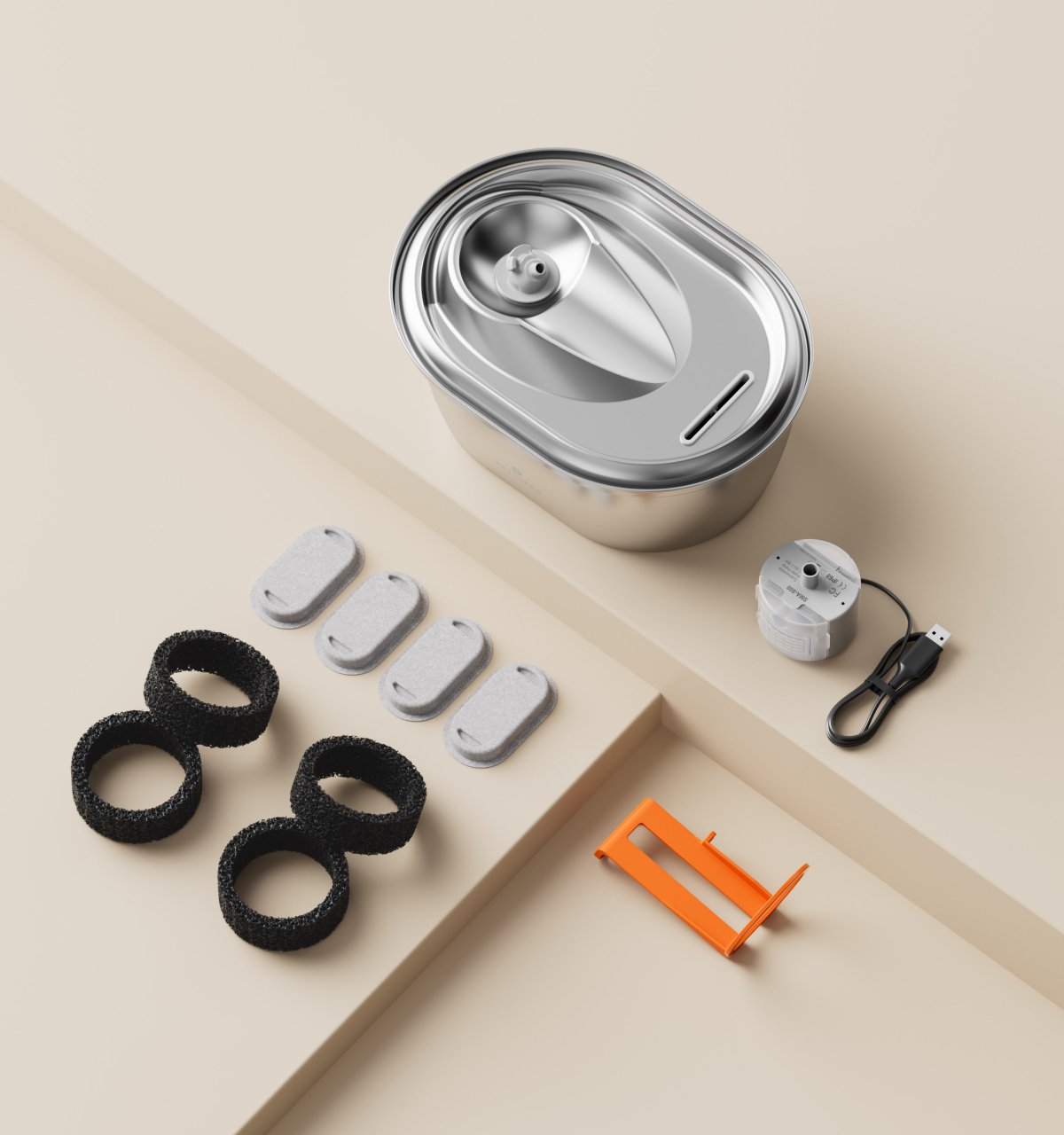 Stainless Steel Fountain Replacement Filter - Imagem 3