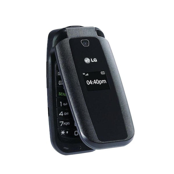 Tracfone LG 440G Flip Mobile Phone - Black - Imagem 4