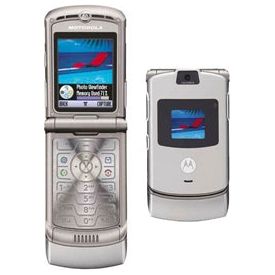 Motorola V3 RAZR No Contract Cell Phone GSM Un-locked (SILVER) - Imagem 2
